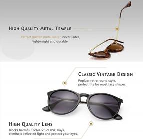 img 1 attached to Vintage And Trendy Sunglasses For Women And Men: SUNGAIT 2 Pairs Round Polarized Shades With Colored UV400 Protection Lenses