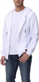 img 2 attached to Stay Comfortable And Stylish With Our Men'S Lightweight Zip Up Hoodie Jackets