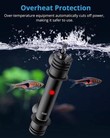 img 2 attached to 🐠 NICREW Aquarium Heater: Temperature Adjustable Fish Tank Heater with Submersible Thermostat for Saltwater and Freshwater - Wired Controller Included