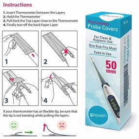 img 2 attached to Keep It Germ-Free With IProven Disposable Probe Covers- 50 Count For Oral And Rectal Thermometers - IProven PC-111