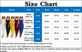 img 1 attached to Women'S Elegant Rompers With Pockets - HannahZone Casual Adjustable Spaghetti Strap Jumpsuits Bodycon Sleeveless Long Pants