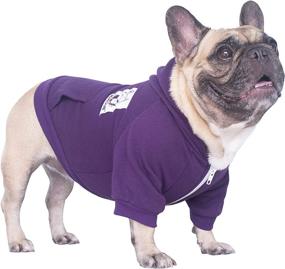 img 3 attached to 🐶 iChoue French Bulldog Frenchie Clothes Hoodies for Dogs - Dark Purple, Medium - Pug, English Boston Terrier, Bully Pitbull, Corgi Sweatshirt Sweater Clothing