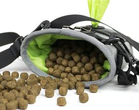 img 2 attached to 🐾 Tuff Mutt Dog Treat Pouch with Poop Bag Dispenser, Includes Earth Rated Pet Waste Bags, Metal Clip, Adjustable Waist Belt - Convenient for Treats, Kibble, and Accessories during Training