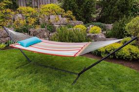img 3 attached to Vivere Double Quilted Fabric Hammock (450 Lb Capacity) - Ciao
