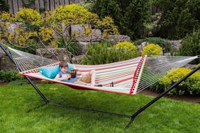 img 2 attached to Vivere Double Quilted Fabric Hammock (450 Lb Capacity) - Ciao