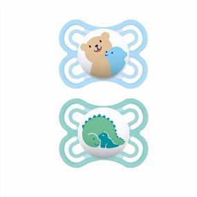 img 4 attached to MAM Perfect Baby Pacifier: Patented Nipple Developed By Dentists & Orthodontists, 0-6 Months (Pack Of 2), Boy