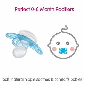 img 1 attached to MAM Perfect Baby Pacifier: запатентованная соска, разработанная стоматологами и ортодонтами, 0-6 месяцев (2 шт. в упаковке), мальчик