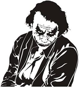 img 2 attached to 🤡 The Joker v2 Decal Sticker - High-quality Peel and Stick Graphic - Versatile Auto, Wall, Laptop, Cell, Truck Sticker for Windows, Cars, and Trucks