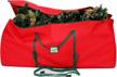 christmas tree storage bag fits up to 7.5 ft maidmax christmas tree storage box 48 x 24 x 24" heavy-duty 600d oxford pvc material tree storage container with 2 buckle straps logo