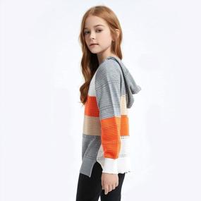 img 3 attached to Пуловеры для девочек, свитера, рюши, длинные рукава, мягкие трикотажные топы, теплые, от 6 до 13 лет, Perfashion