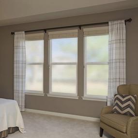 img 2 attached to Gila® Decorative Privacy Faux Shades Window Film - DIY Static Cling, No Glue Or Adhesive Required - Size 3Ft X 6.5Ft (36In X 78In) (19.5 Sq Ft) - Perfect For Residential Use!