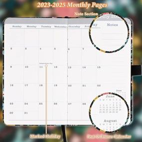 img 2 attached to 2023-2025 Pocket Planner/Calendar - Monthly Pocket Planner/Calendar With Pen Hold, Jan. 2023 - Dec. 2025, Inner Pocket And 63 Notes Pages, 6.6" X 3.7