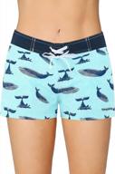 stay comfortable and confident in meegsking women's quick dry swimwear board shorts with soft inner lining logo