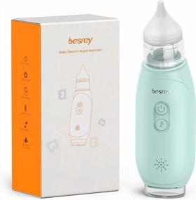 img 4 attached to Electric Nasal Aspirator For Baby, Auto-Clean Mechanism Baby Nose Sucker, Besrey 3 Levels Adjustable Booger Sucker For Toddlers, Nose Cleaner With Music And Lights, Collection Cup, 2 Silicone Tips
