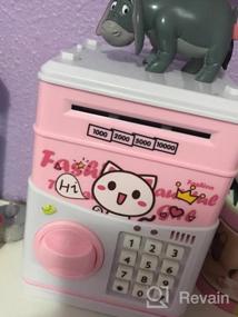 img 6 attached to Electronic Password Piggy Bank For Kids - ATM Money Safe Toy For 3-14 Year Old Boys And Girls, Yoego Mini Bank