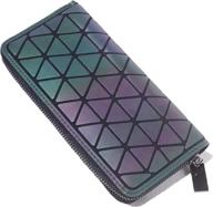 geometric rhomboids lattice fashion luminous women's handbags & wallets : wallets логотип