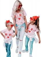 gosopin family matching mommy and me letters t-shirt, mothers tops for unique bonding moments logo