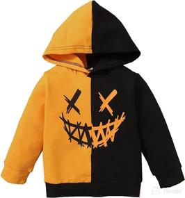 img 4 attached to Toddler Halloween Pumpkin Sweatshirts Pullover Apparel & Accessories Baby Boys
