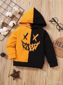 img 3 attached to Toddler Halloween Pumpkin Sweatshirts Pullover Apparel & Accessories Baby Boys