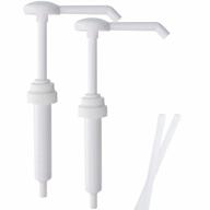 top home store heavy duty anti drip replacement gallon pump dispensers, suitable for shampoo, conditioner, paint and condiments, 2 pieces, includes 2 five inch tube logo