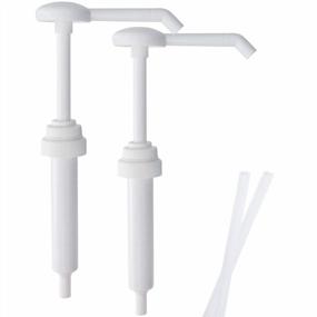 img 4 attached to Top Home Store Heavy Duty Anti Drip Replacement Gallon Pump Dispensers, Suitable For Shampoo, Conditioner, Paint And Condiments, 2 Pieces, Includes 2 Five Inch Tube
