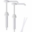 top home store heavy duty anti drip replacement gallon pump dispensers, suitable for shampoo, conditioner, paint and condiments, 2 pieces, includes 2 five inch tube logo