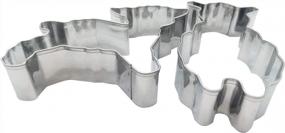 img 2 attached to 2 Pcs Alpaca Sheep Cookie Cutter Set - Stainless Steel Fondant Mold For Pastries