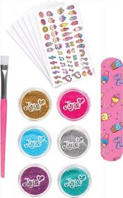 img 1 attached to JoJo Siwa Razzle Dazzle Nail Art Decorating Kit: Kids Manicure Set With Adhesive Tabs, Brush, Stickers & More!