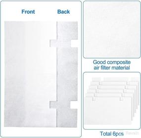 img 2 attached to 🔍 Набор из 6 заменяемых фильтров для кондиционера RV Dometic Duo Therm с рейтингом MERV 6, модель 3313107.103 / 3105012.003 - белый.