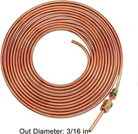 img 1 attached to 🔄 MuHize Flexible 25 Ft 3/16 Copper-Coated Brake Line Tubing for Hydraulic Braking System - Upgrade for Car, RV, Camper (2022 New)