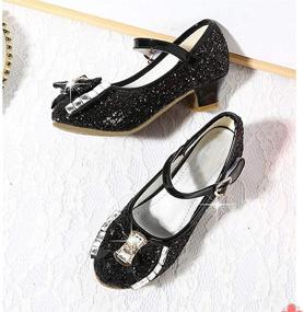 img 2 attached to 🌟 Sparkling Amtidy Wedding Glitter Bridesmaids Princess Girls' Flats: Elegant and Comfortable Footwear