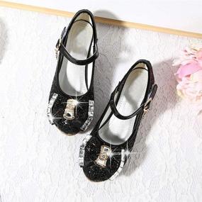 img 1 attached to 🌟 Sparkling Amtidy Wedding Glitter Bridesmaids Princess Girls' Flats: Elegant and Comfortable Footwear