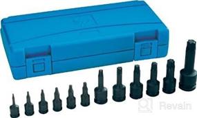 img 2 attached to 🔧 Grey Pneumatic (1234T) Assorted 12-Piece Star Impact Driver Socket Set with Drive