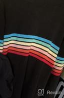 img 1 attached to Colorful Rainbow Striped Sweater For Women - Long Sleeve Crew Neck Color Block Casual Pullover Top By ECOWISH review by Phil Prater