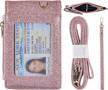 rosegold star leather id badge holder wallet with 1 window, 3 card slots & zipper coin pocket + 18.1" neck lanyard & 6" hand wristlet logo