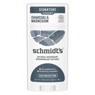 💪 schmidts natural deodorant charcoal magnesium: odor-free protection with detoxifying charcoal and nourishing magnesium logo