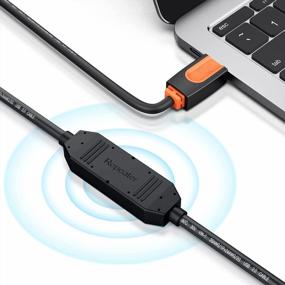 img 1 attached to SNANSHI Active USB Extension Cable 25Ft - Enhance Your Connectivity For Webcam, USB Camera, Printer, Mouse, Keyboard, Controller And More - USB 2.0 Male To Female