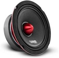 🔊 ds18 pro-x6.4bm loudspeaker - 6.5-inch midrange red aluminum bullet - 500w max power, 250w rms, 4 ohms - premium quality car/truck door speaker for stereo sound system (1 speaker) logo