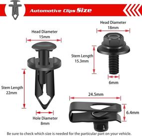 img 3 attached to OTUAYAUTO 35PCS Engine Splash Shield Bolts - 10Mm Bumper Bolts