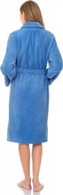 img 3 attached to TowelSelections Women'S Plush Robe, Fleece Shawl Collar Spa Bathrobe