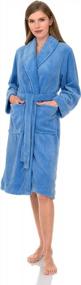 img 2 attached to TowelSelections Women'S Plush Robe, Fleece Shawl Collar Spa Bathrobe