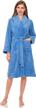 towelselections women's plush robe, fleece shawl collar spa bathrobe logo