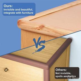 img 3 attached to Baby Proofing Table Edge Protectors: Soft NBR Rubber Foam Strip, Furniture Corner Guards Against Sharp Corners - 6.6ft - Beige