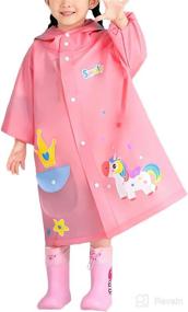 img 4 attached to Childrens Raincoat Toddler Pink Giraffe YY Apparel & Accessories Baby Boys