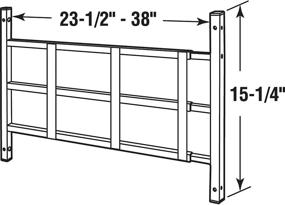 img 3 attached to 🔒 Segal S4752 Child Safety Window Guard - Fixed/Adjustable, Prevents Accidental Falls, Tamper Resistant Screws, Non-Egress, White (Pack of 5), 23.5''-38'' W x 15.25'' H, S4752-IP