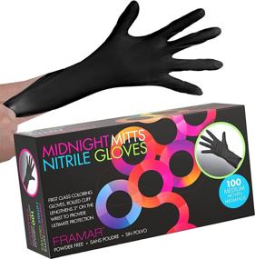 img 4 attached to 🧤 Framar 12 INCH Black Powder Free Nitrile Gloves - Latex Free Disposable Gloves Medium Size, Non Latex Gloves, Medium Nitrile Gloves, Guantes Desechables Medium, Latex Free Gloves