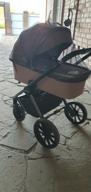 img 1 attached to Universal stroller CARRELLO Optima CRL-6503/1 2 in 1, Oyster Beige review by Jnis Kokins ᠌