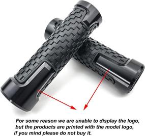 img 2 attached to 🏍️ Non Slip Universal Motorcycle Grips 7/8'' 22mm Aluminum Handlebar Grips for CBR 60F 125R 250R 400 CBR 600RR 900RR 954RR 1000RR FIREBLADE (Black)