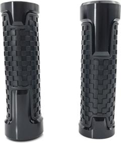 img 1 attached to 🏍️ Non Slip Universal Motorcycle Grips 7/8'' 22mm Aluminum Handlebar Grips for CBR 60F 125R 250R 400 CBR 600RR 900RR 954RR 1000RR FIREBLADE (Black)