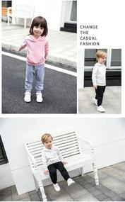 img 3 attached to T H L S Toddler Sweatpants Cotton Pockets Girls' Clothing ~ Pants & Capris